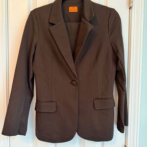 MARY CRAFTS Women's Brown 2 Piece Suit Size 6